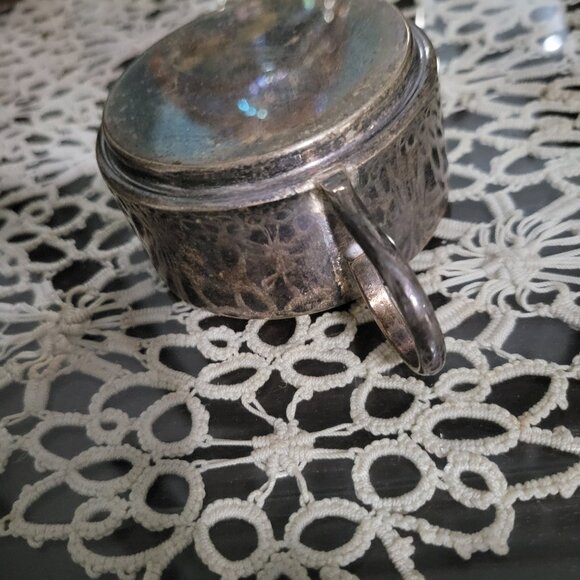 Tea kettle Mini Silver Plated Antique Interesting design Unsigned - Picture 6 of 11